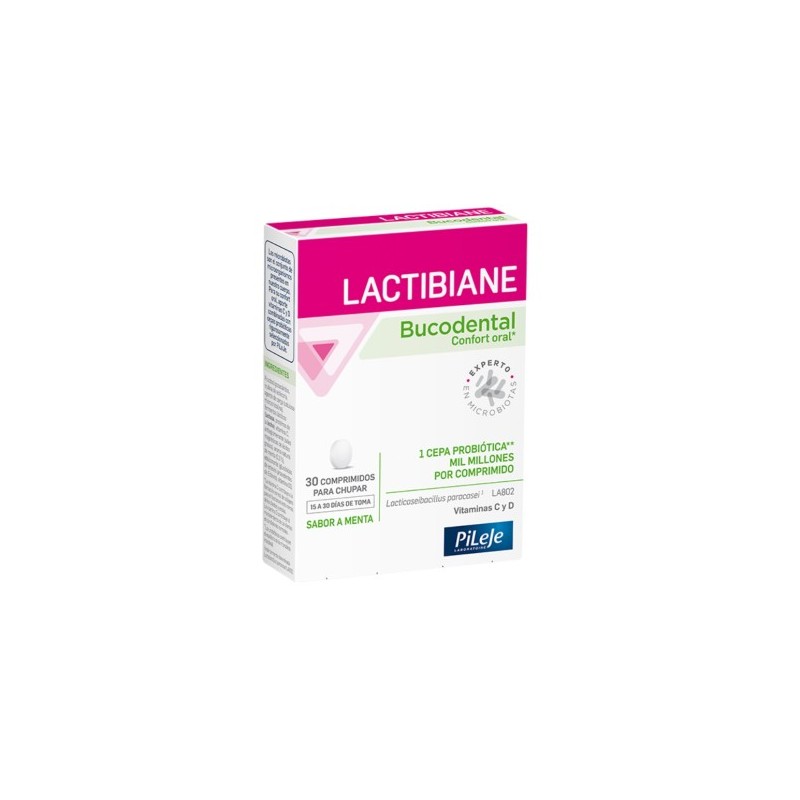 LACTIBIANE BUCODENTAL 30 COMPRIMIDOS PARA CHUPAR SABOR MENTA