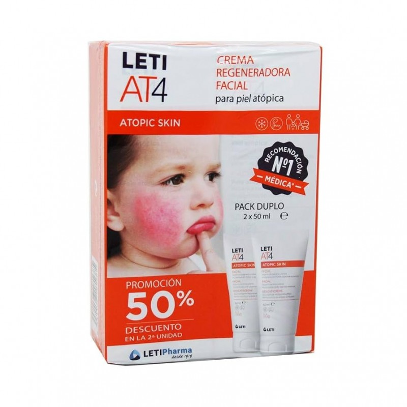 LETI AT4 FACIAL 50 ML 50% PACK 2 UD