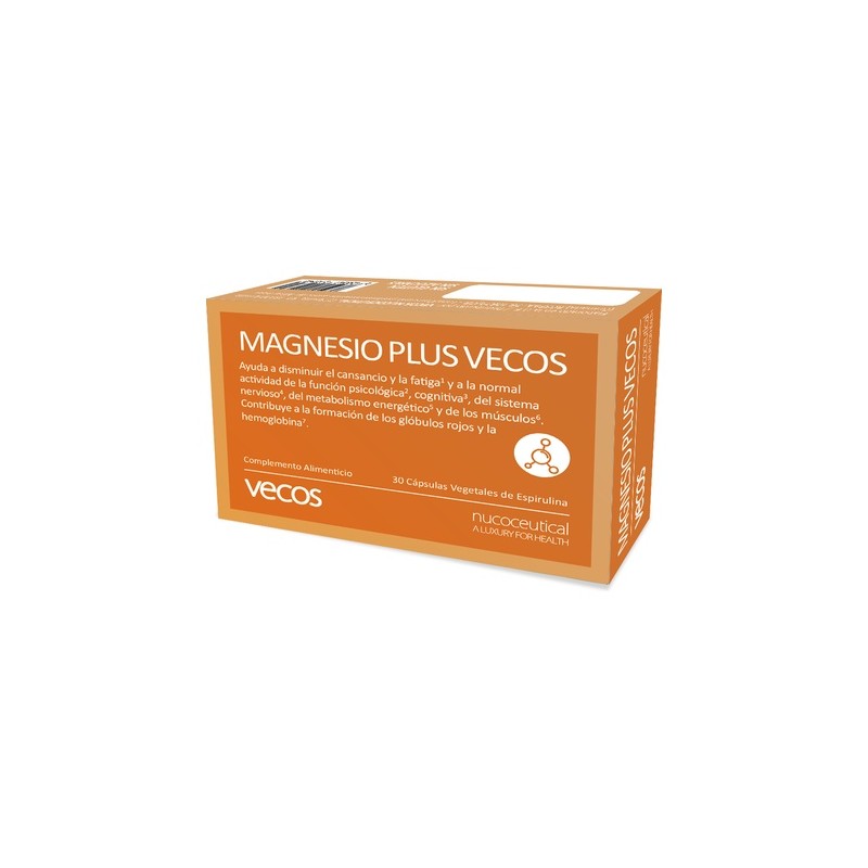 MAGNESIO PLUS VECOS + VITAMINAS B 30 CAPSULAS