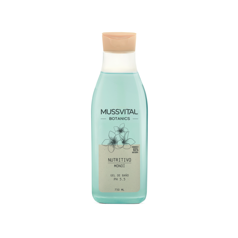 MUSSVITAL BOTANICS GEL DE BAÑO MONOI 1 ENVASE 750 ML