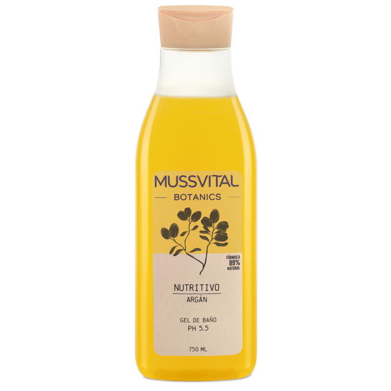 MUSSVITAL ESSENTIALS BOTANICS GEL DE BAÑO ARGAN 1 ENVASE 750 ML