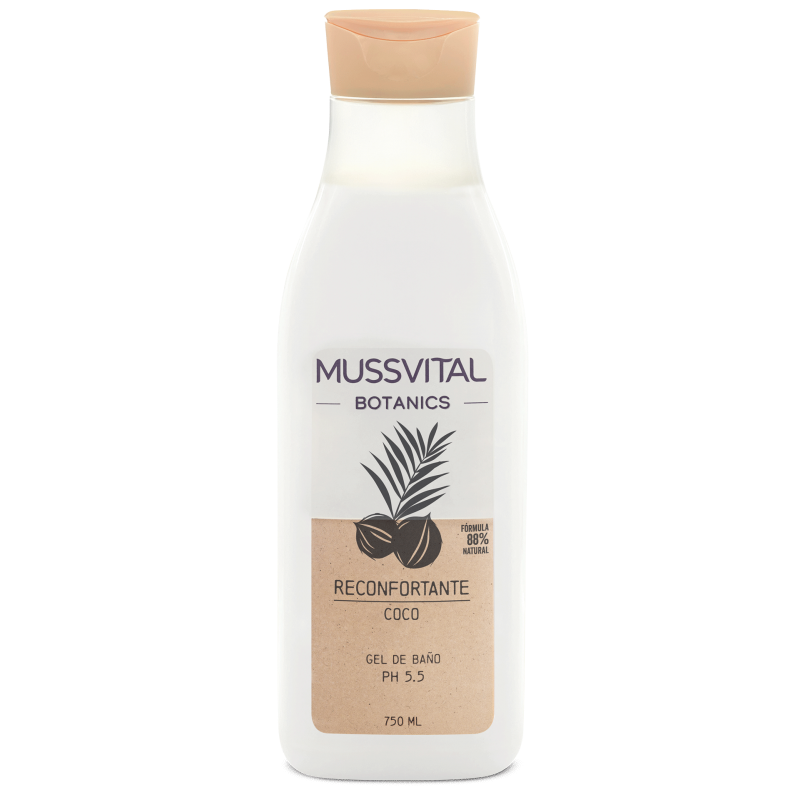 MUSSVITAL ESSENTIALS BOTANICS GEL DE BAÑO COCO 1 ENVASE 750 ML