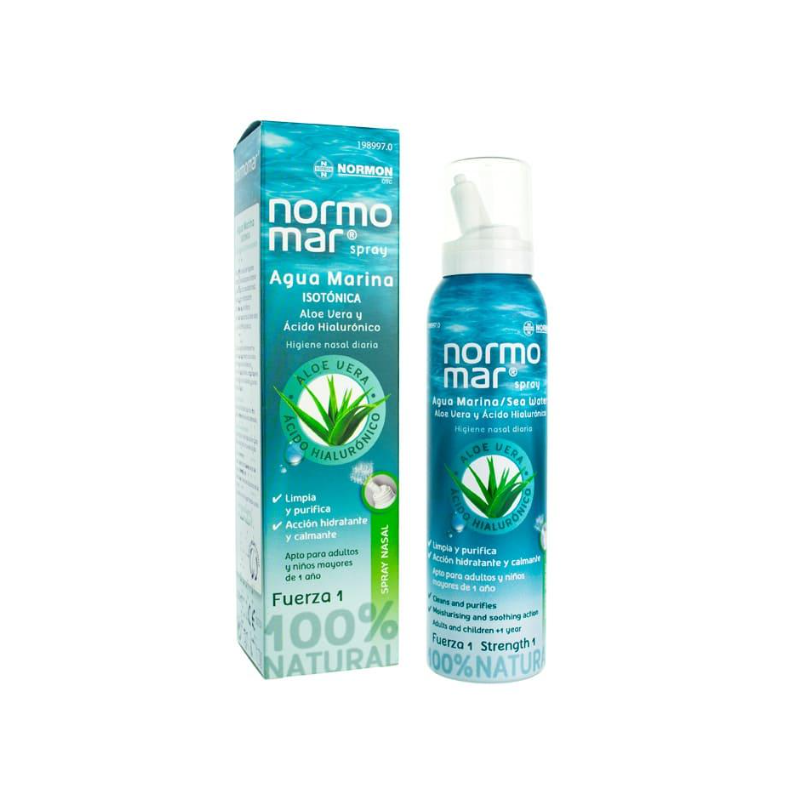 NORMOMAR SPRAY AGUA MARINA ALOE VERA Y AC HIALURÓNICO 120 ML