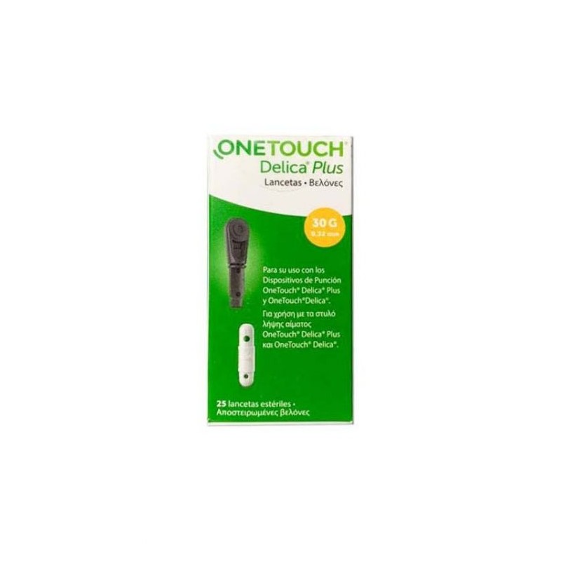 ONETOUCH DELICA PLUS LANCETAS 25 LANCETAS