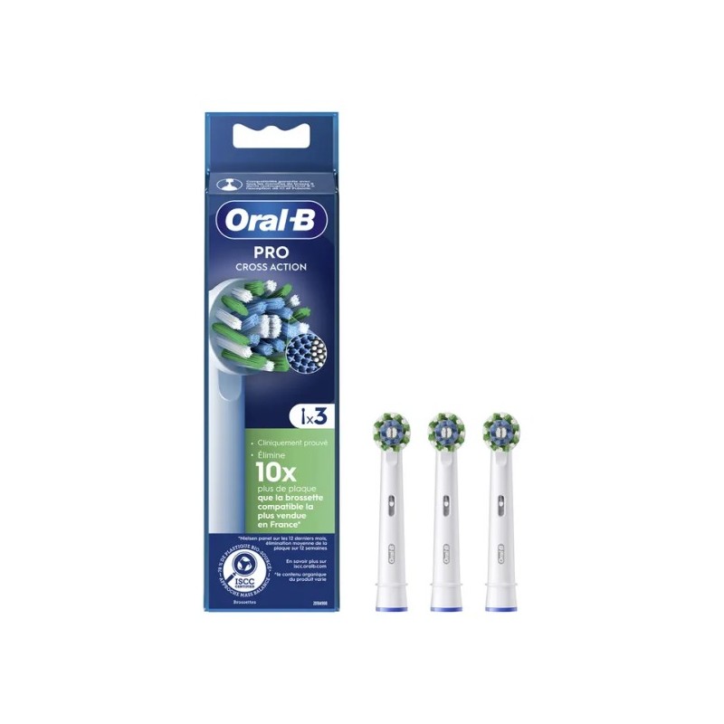 ORAL-B PRO CROSS ACTION RECAMBIO 3 CABEZALES