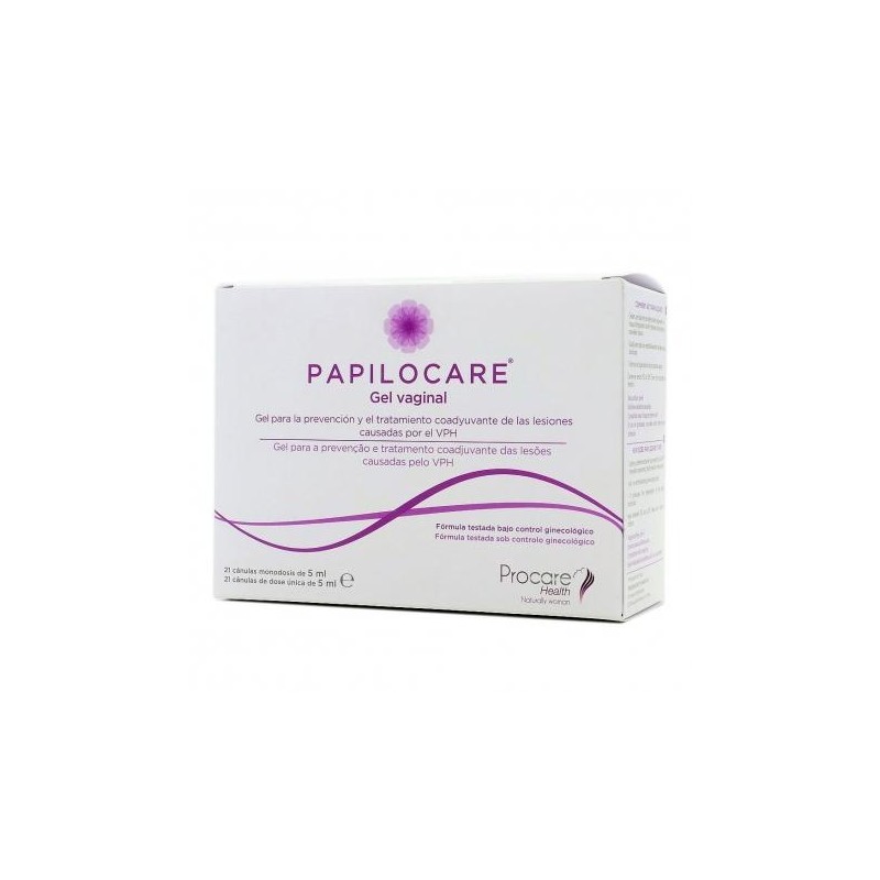 PAPILOCARE GEL VAGINAL 21 CANULAS MONODOSIS 5 ML