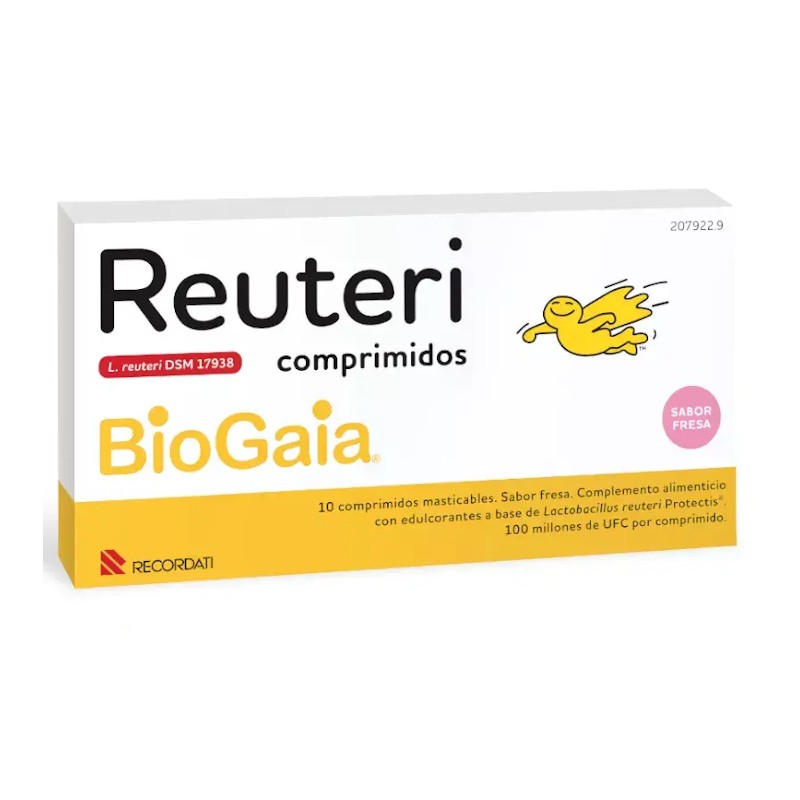 REUTERI COMPRIMIDOS 10 COMPRIMIDOS SABOR FRESA