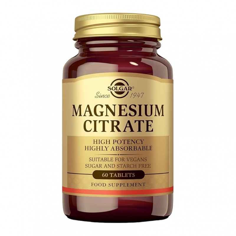 SOLGAR CITRATO MAGNESIO 60 COMPRIMIDOS