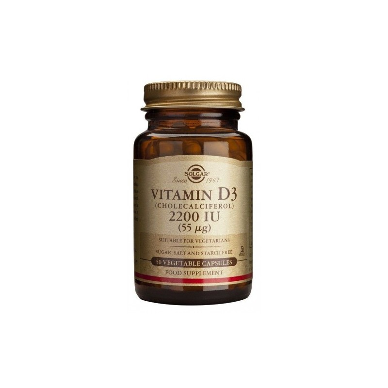 SOLGAR VITAMINA D3 2.200 UI 50 CAPSUL