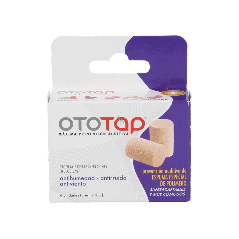 TAPONES OIDOS OTOTAP ESPUMA 6 UDS