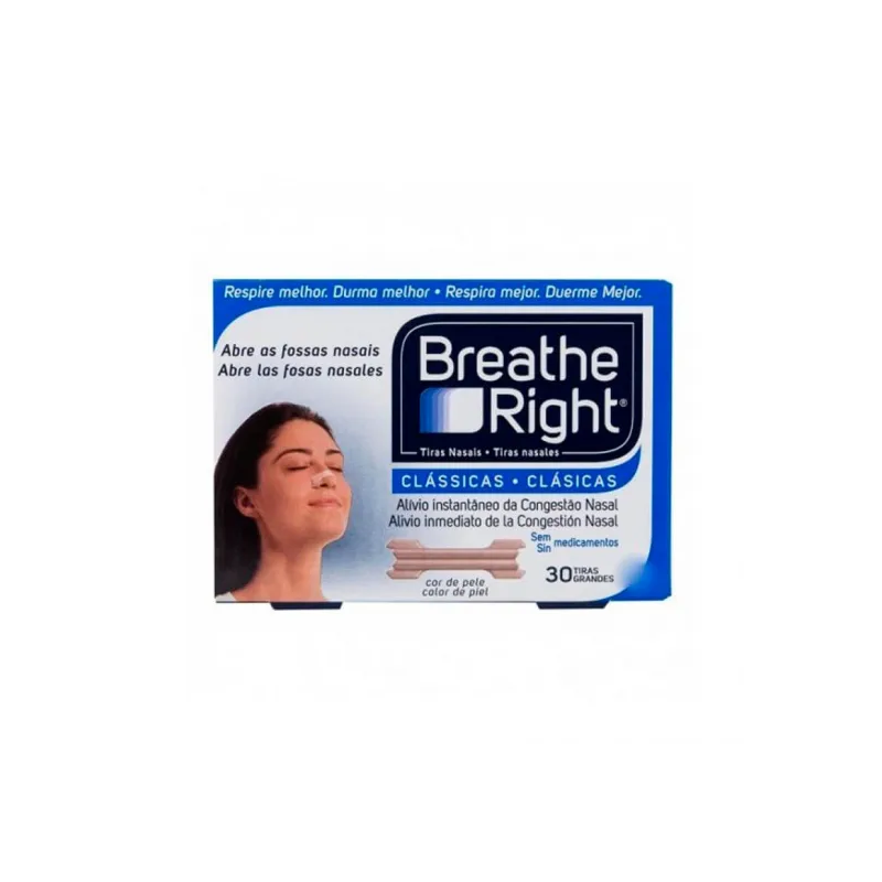 TIRA NASAL BREATHE RIGHT ADH  T-GDE 30UDS