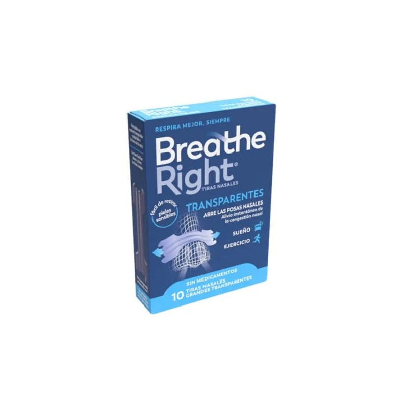 TIRA NASAL BREATHE RIGHT TRANSP T -GDE 10UDS