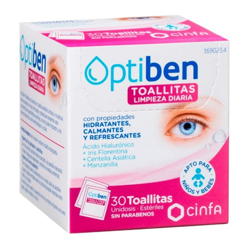 TOALLITAS OPTIBEN  30 UDS UNIDOSIS