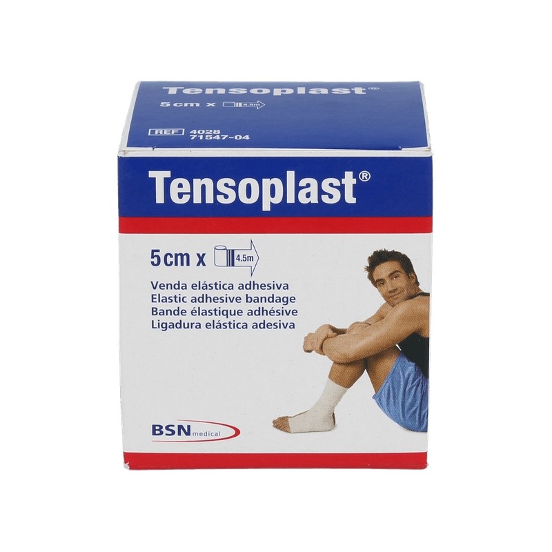 VENDA ELASTICA ADHES TENSOPLAST 4,5X5 CM