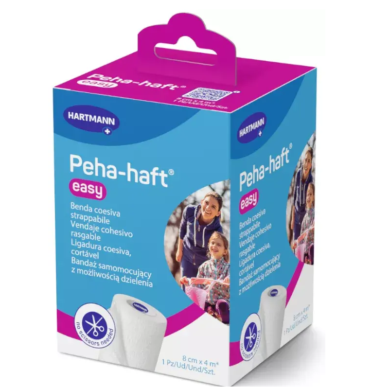 VENDA ELASTICA COHESIVA PEHA-HAFT EASY WHITE 1 UNIDAD 4 M X 6 CM