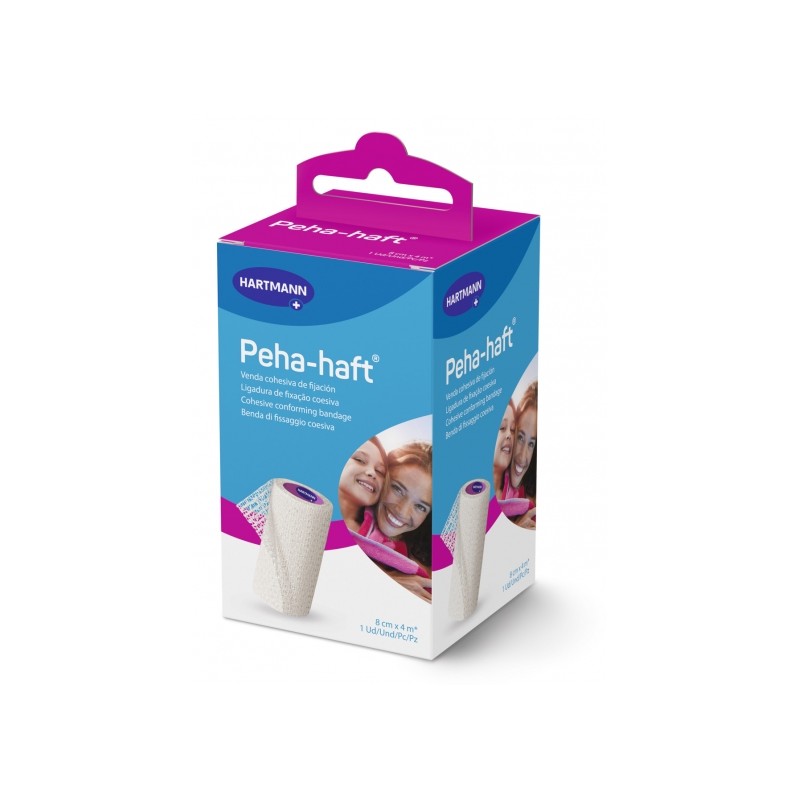 VENDA ELASTICA COHESIVA PEHA-HAFT EASY WHITE 1 UNIDAD 4 M X 8 CM